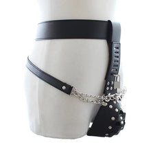 Load image into Gallery viewer, PU Leather Penis Bdsm Chastity Belt Adjustable
