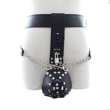Load image into Gallery viewer, PU Leather Penis Bdsm Chastity Belt Adjustable
