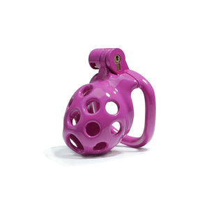 Purple Hole Cobra Chastity Cage Kit 1.77 To 4.13 Inches Long