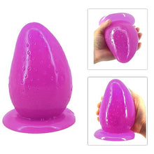 Load image into Gallery viewer, Purple Strawberry Anal Dildo With Suction Cup BDSM
