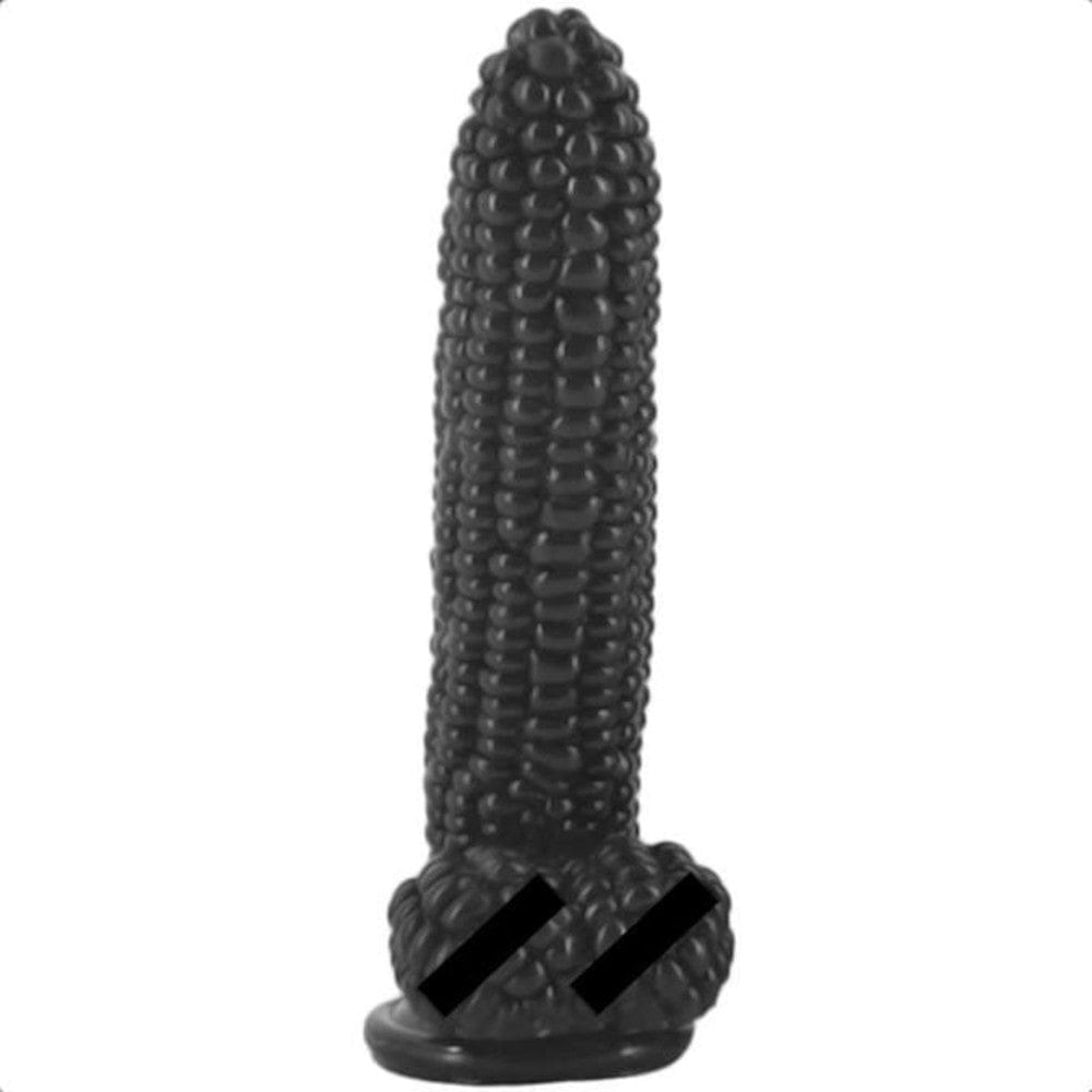 Realistischer schwarzer Maisdildo mit Saugnapf BDSM