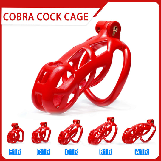 Red Cobra Chastity Cage Kit 1.77 To 4.13 Inches Long product view