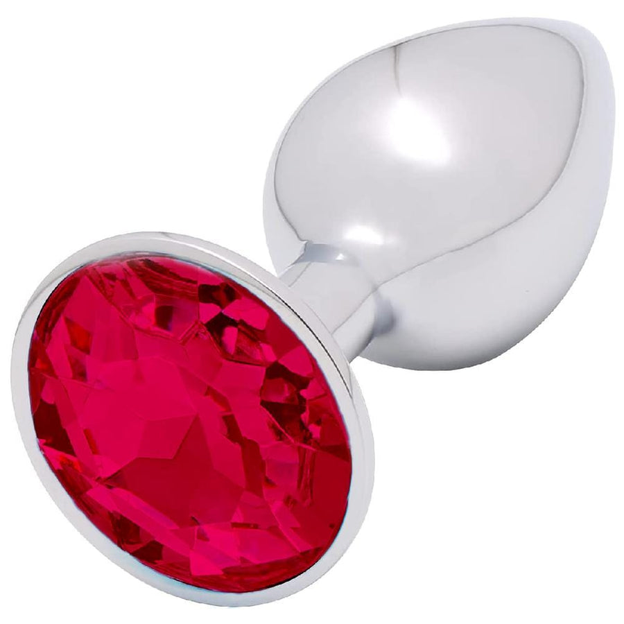BDSM Smooth Aluminum Alloy Butt Plug 2.76 to 3.74 Inches Long, gallery view 4