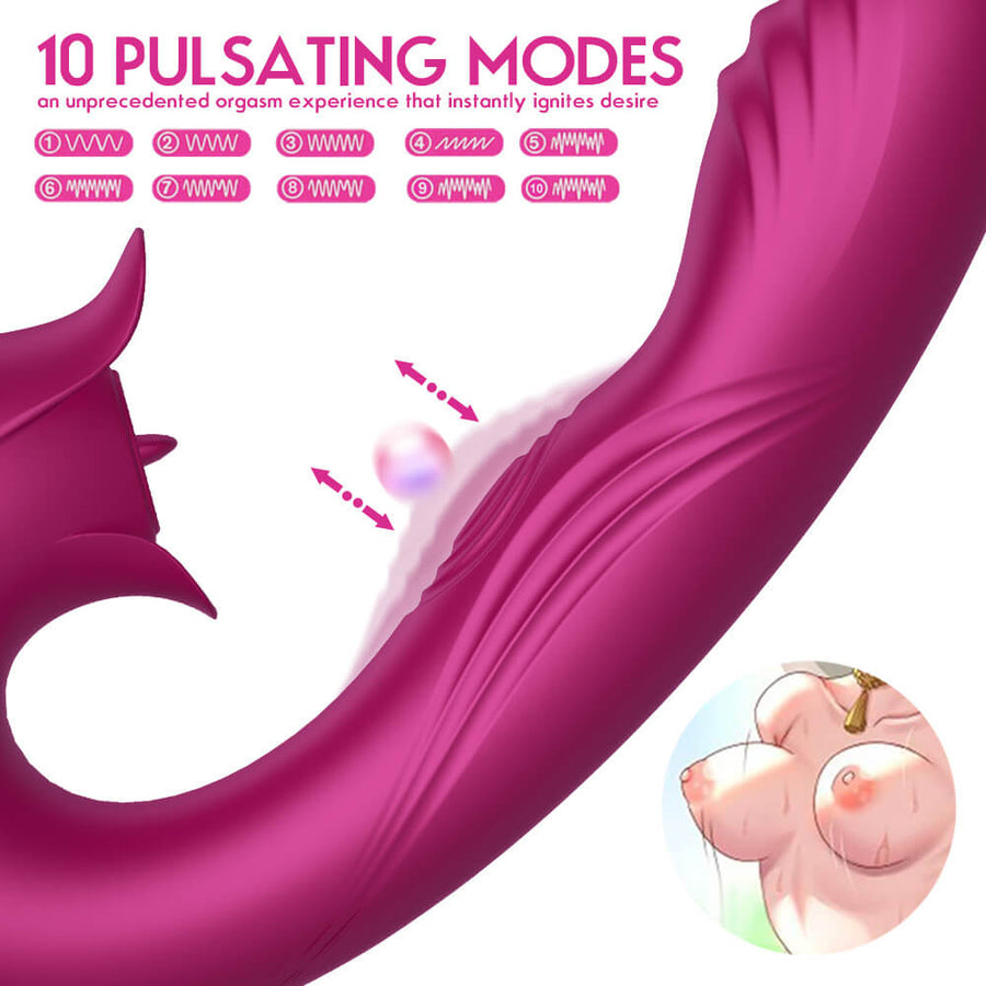 Rose Vibrator Clitoral G Spot, gallery view 3