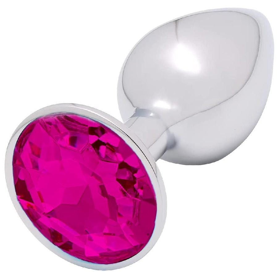BDSM Smooth Aluminum Alloy Butt Plug 2.76 to 3.74 Inches Long, gallery view 5
