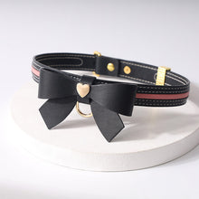Load image into Gallery viewer, SEVANDA Fun Bow Leather Collar
