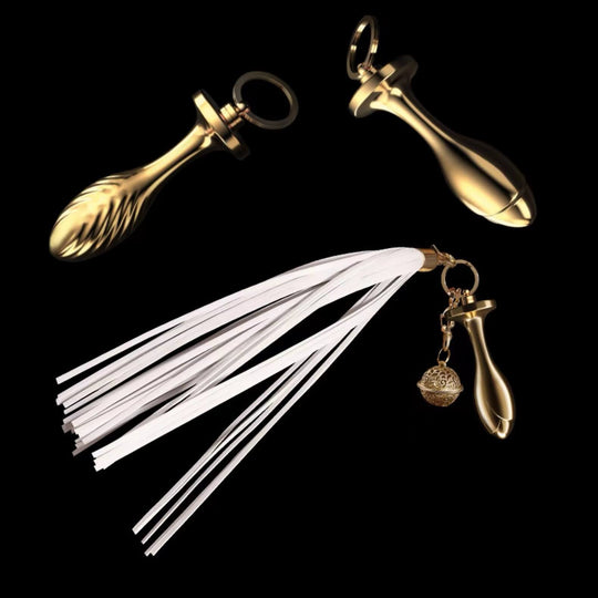 SEVANDA Metal Anal Plug With Whip product view