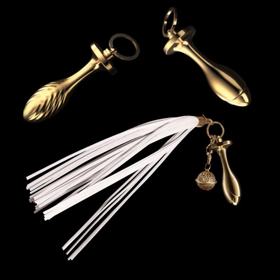SEVANDA Metal Anal Plug With Whip product view