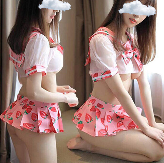 Sexy Lingerie School Cosplay Costume product view