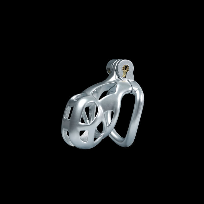 Silver Cobra Chastity Cage Kit 1.77 To 4.13 Inches Long, gallery view 4