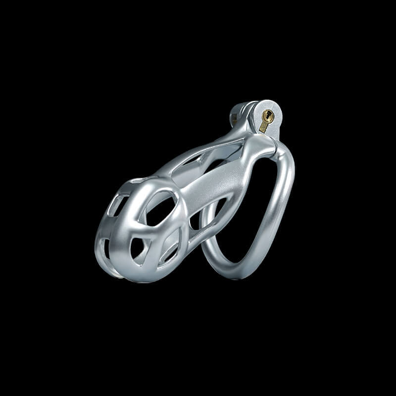 Silver Cobra Chastity Cage Kit 1.77 To 4.13 Inches Long, gallery view 5