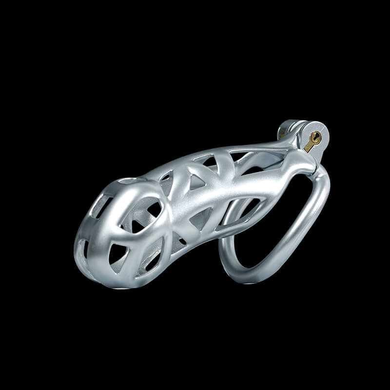 Silver Cobra Chastity Cage Kit 1.77 To 4.13 Inches Long, gallery view 7