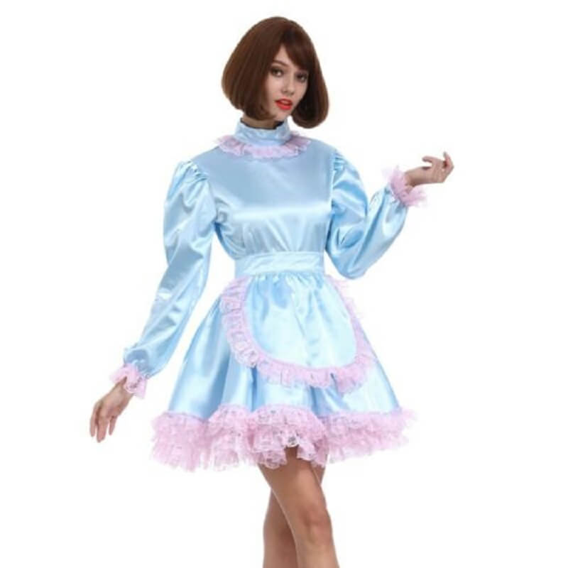 Sissy Girl Babyblue Lockable Dress, gallery view 2
