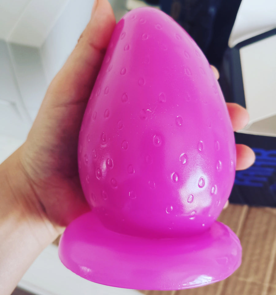 Cute Sissy Strawberry Opener Butt Plug, gallery view 3