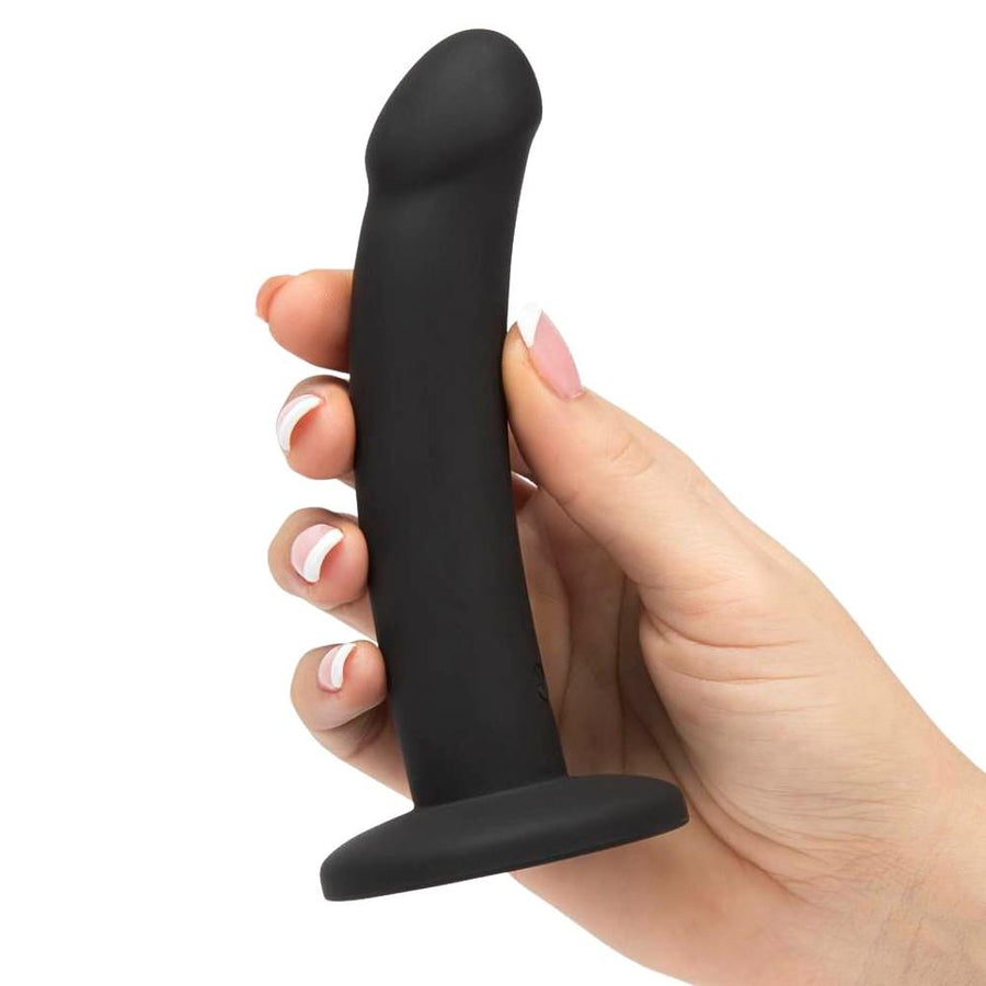 Smooth 6 Inch Black Dildo With Suction Cup BDSM, gallery view 2