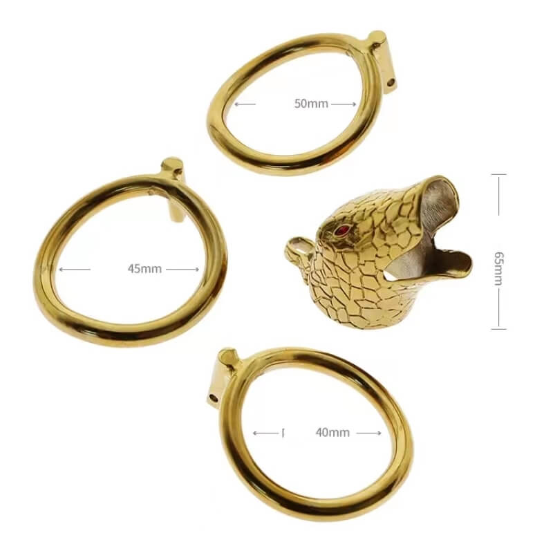 Snake Penis Lock Male Chastity Device, gallery view 6