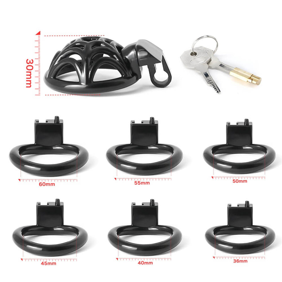 Spidernet Small Sissy 3D Printed Chastity Device, gallery view 7