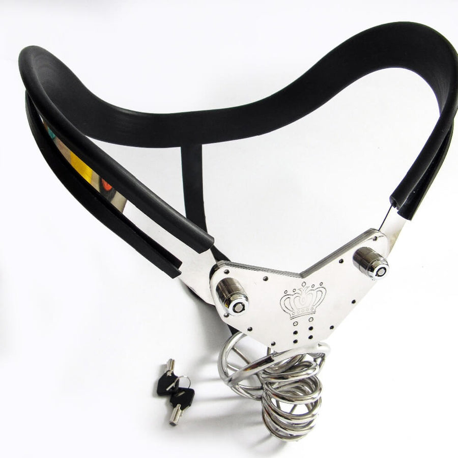 Stainless Steel Chastity Belt 27 to 43 inches product view