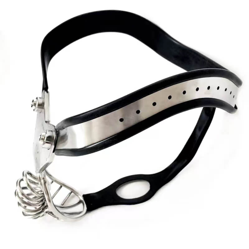 Stainless Steel Chastity Belt 27 to 43 inches, gallery view 2