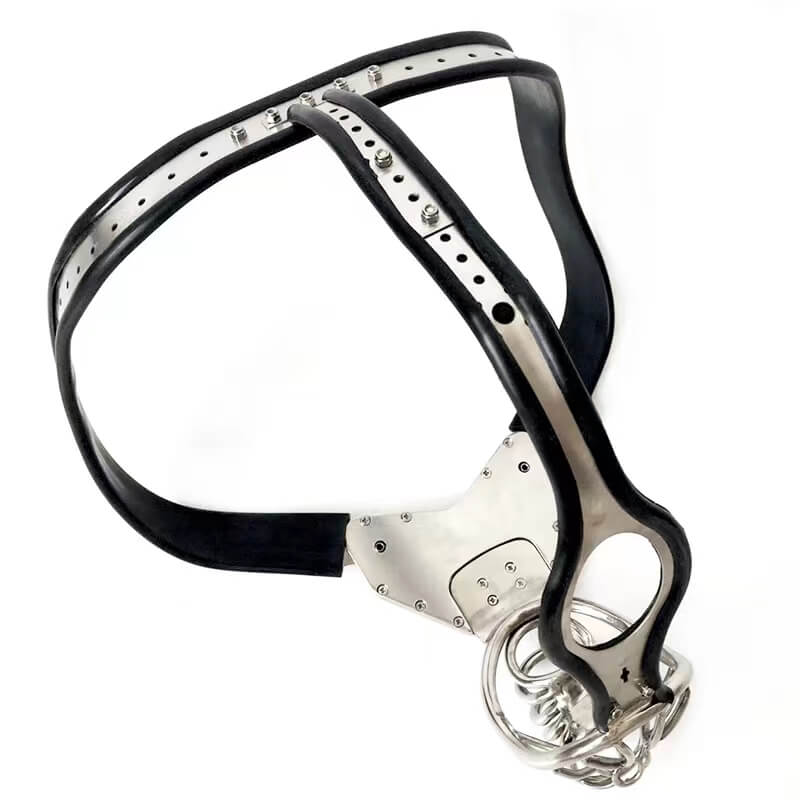 Stainless Steel Chastity Belt 27 to 43 inches, gallery view 3