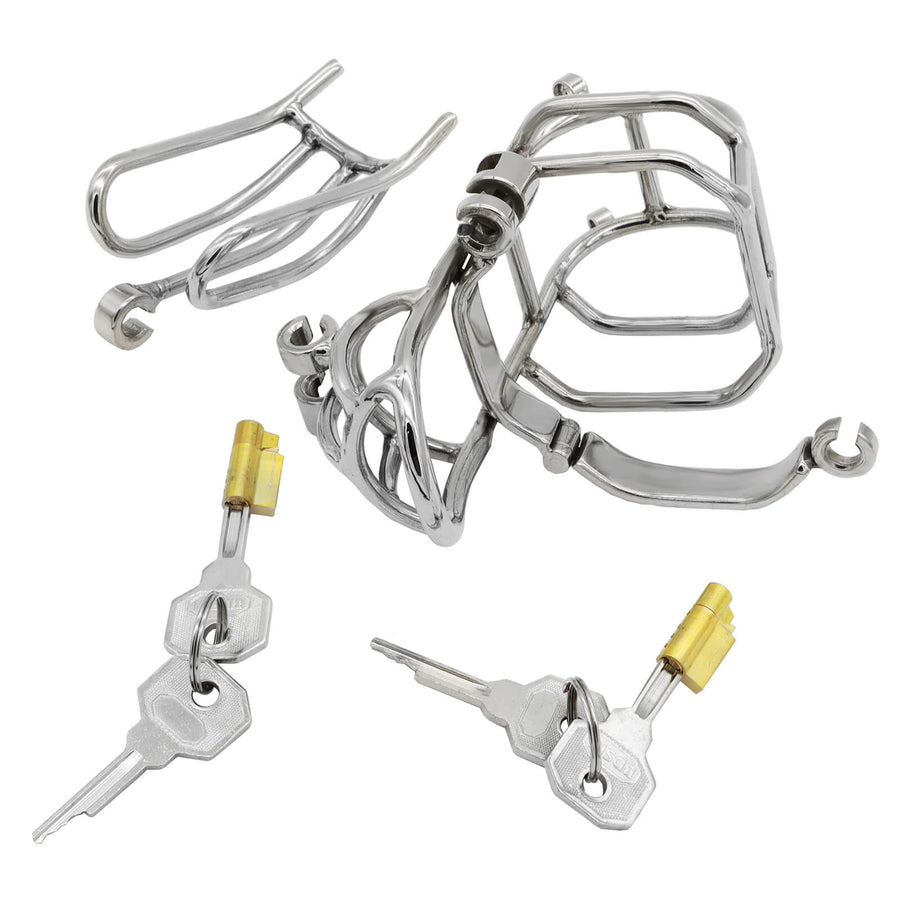 Stainless Steel Detachable PA Puncture Chastity Device, gallery view 4