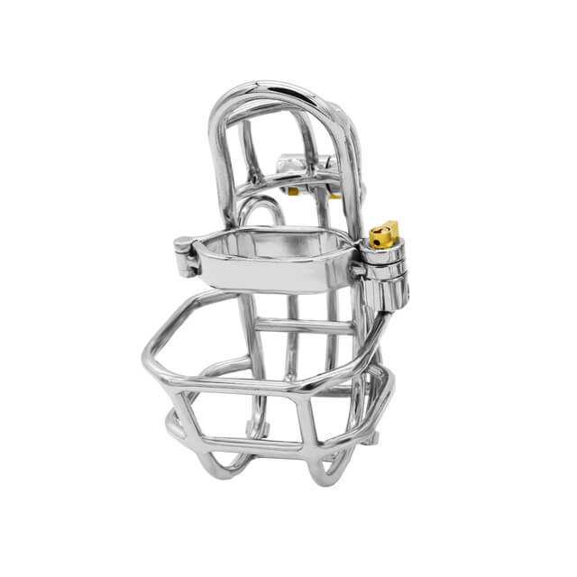 Stainless Steel Detachable PA Puncture Chastity Device, gallery view 2