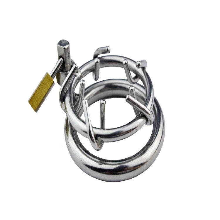 Stainless Steel Male Chastity Device, gallery view 3