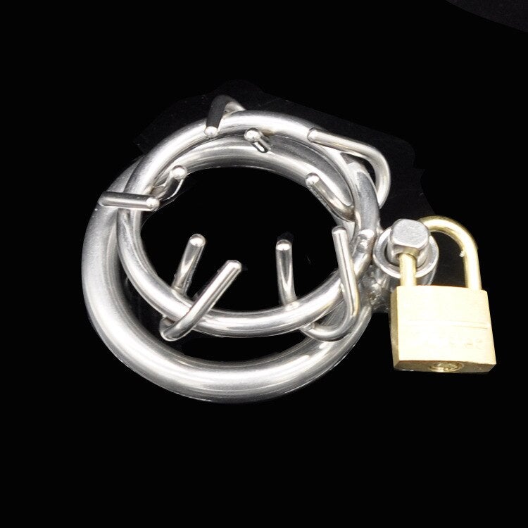 Stainless Steel Male Chastity Device, gallery view 5