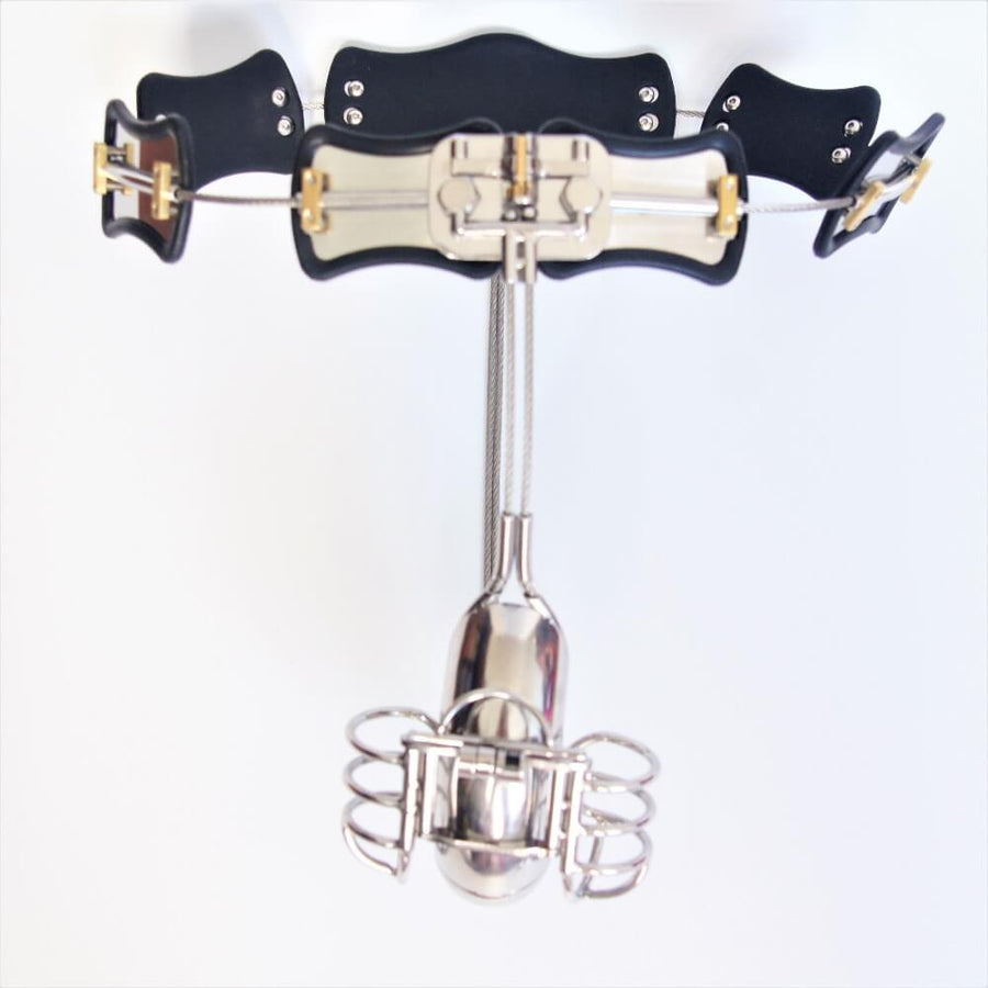 Stainless Steel Male Chastity Belt, gallery view 2