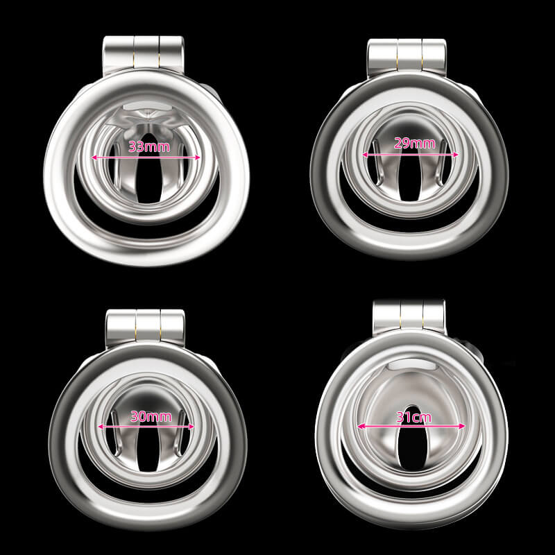 Small Stainless Steel Python V7.0 Chastity Device, gallery view 3