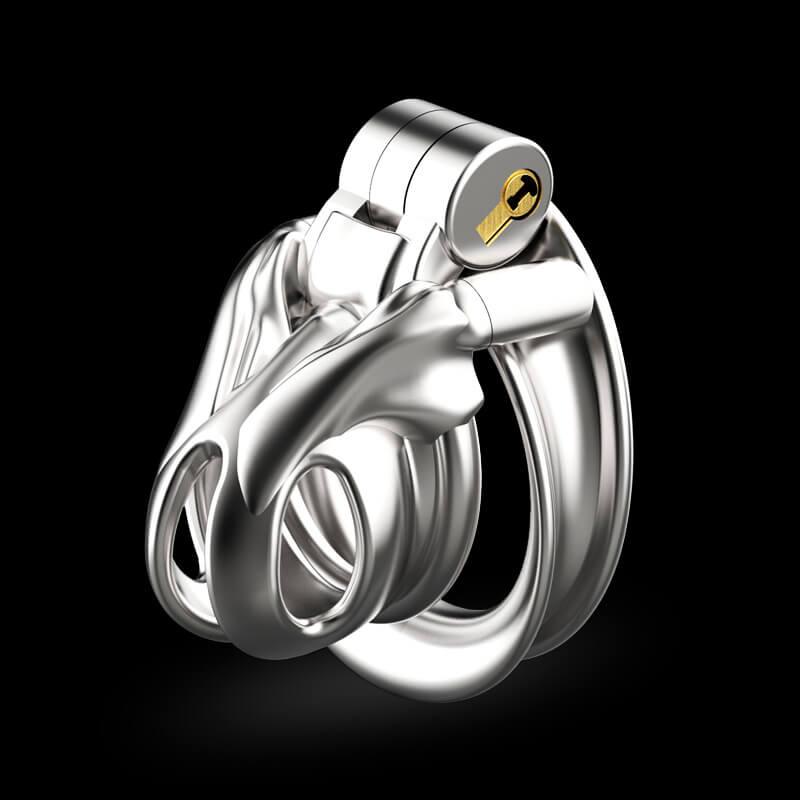 Small Stainless Steel Python V7.0 Chastity Device product view