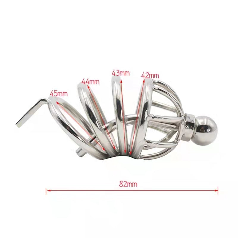 Chastity Butt Plug - Chastity Cage with Butt Plug, gallery view 11
