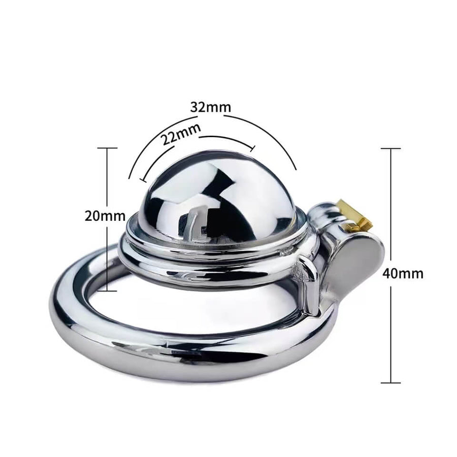 Stainless Steel Small Male Chastity Device Penis Cage, gallery view 6
