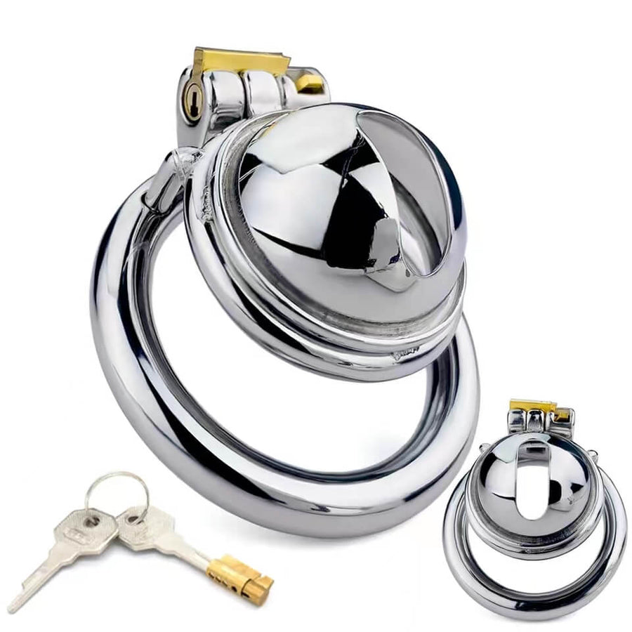 Stainless Steel Small Male Chastity Device Penis Cage, gallery view 4