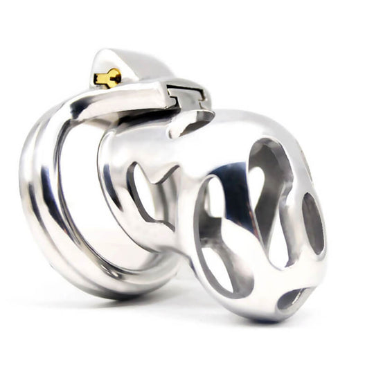 Stainless Steel Venting Chastity Device product view