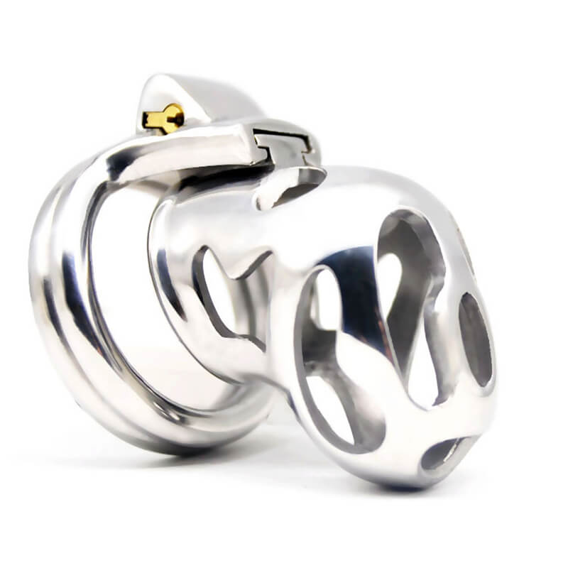 Stainless Steel Venting Chastity Device product view