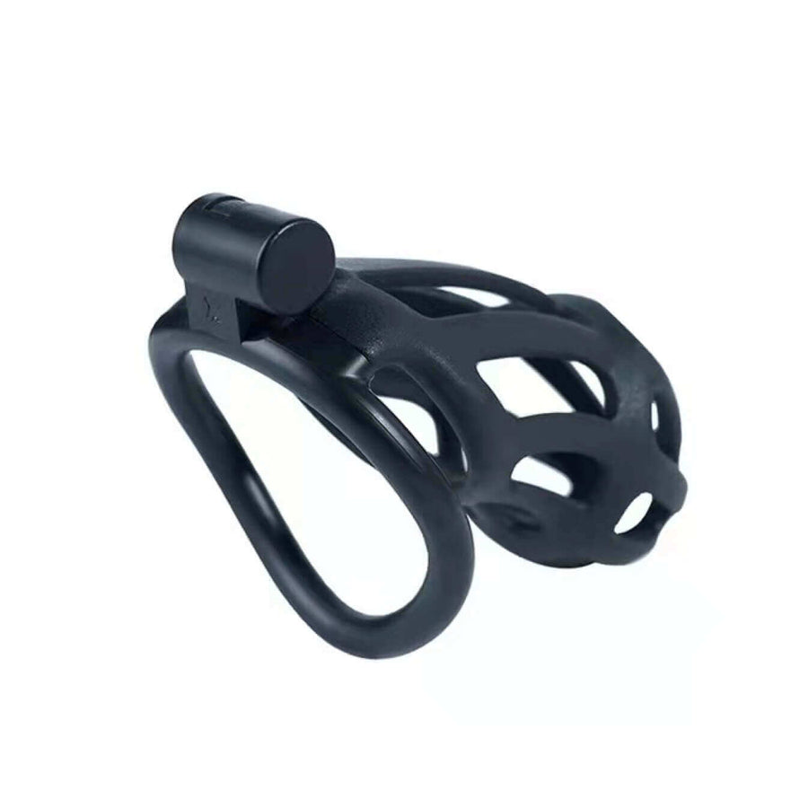 Stripe Cobra Chastity Cage with 4 Arc Rings, gallery view 3