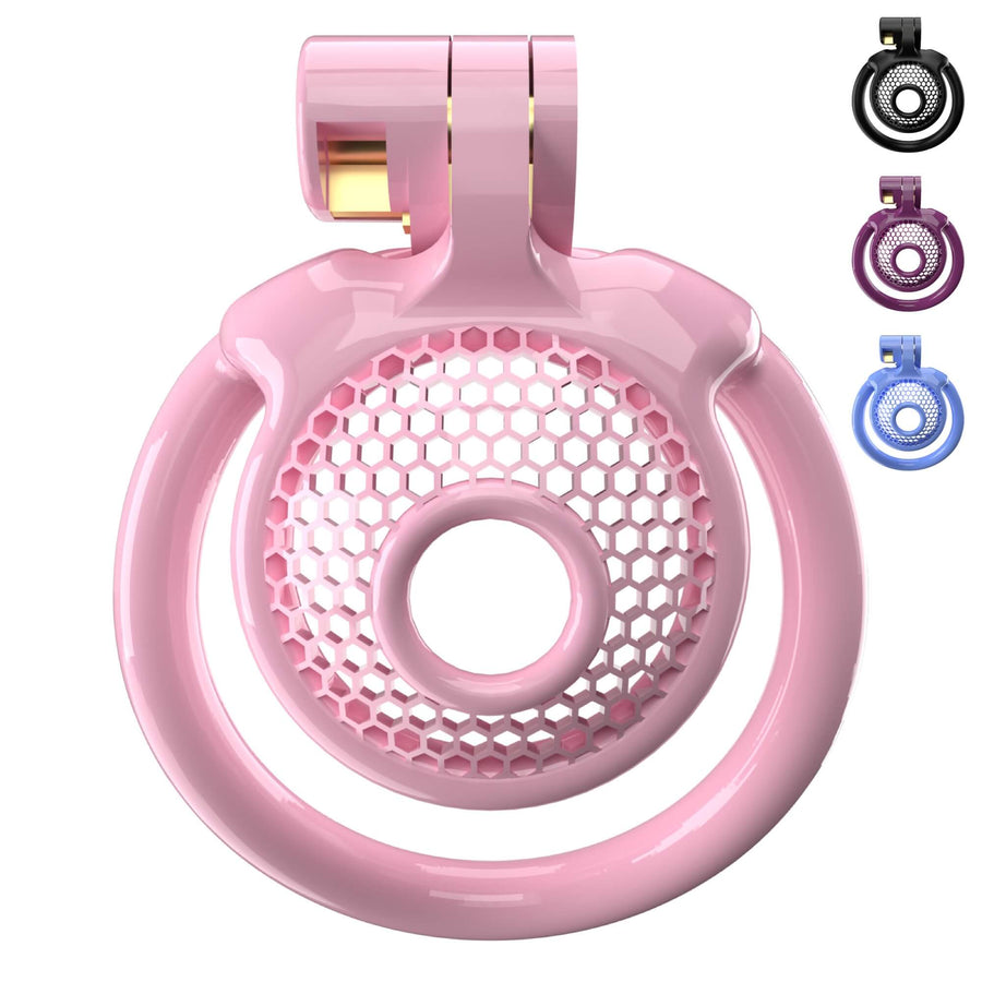 Super Small CX-3 Sissy Chastity Cage With 5 Arc Rings product view