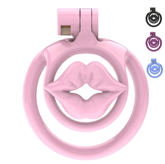 Super Small WX-3 Sissy Chastity Cage With 5 Arc Rings product view