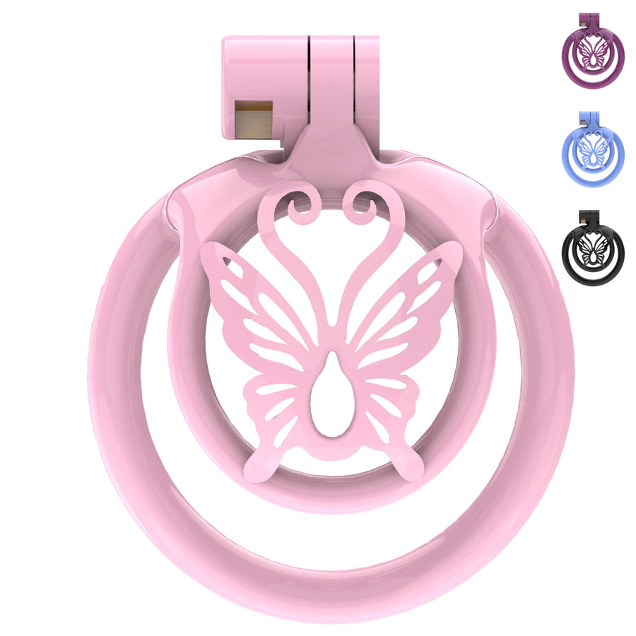 Super Small WX-4 Sissy Chastity Cage With 5 Arc Rings product view