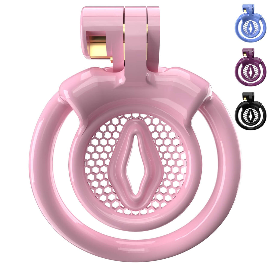 Super Small XX-2 Sissy Chastity Cage With 5 Arc Rings product view
