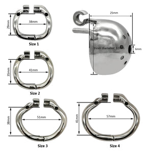 Le dispositif de chasteté en acier inoxydable Bell