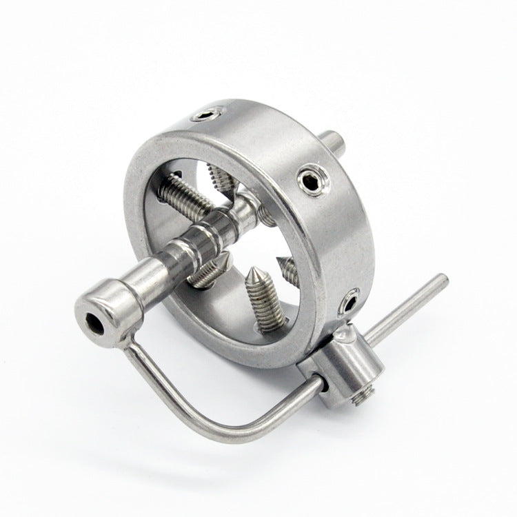 CC67 Stainless Steel Screw Locking Penis Rings and Plug, gallery view 2