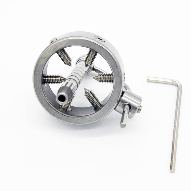 CC67 Stainless Steel Screw Locking Penis Rings and Plug, gallery view 4