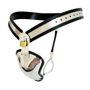 Male Stainless Steel Chastity Belt Adjustable