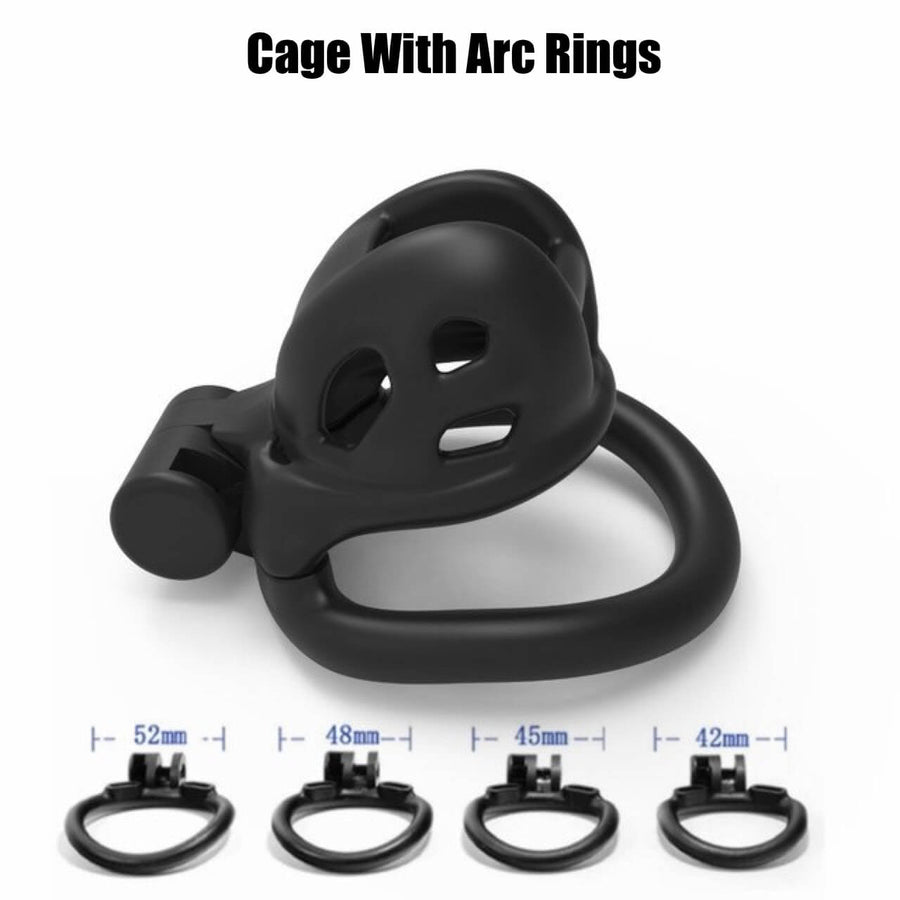 Super-Mini Cobra Chastity Cage Kits 1.81 inches Long, gallery view 8