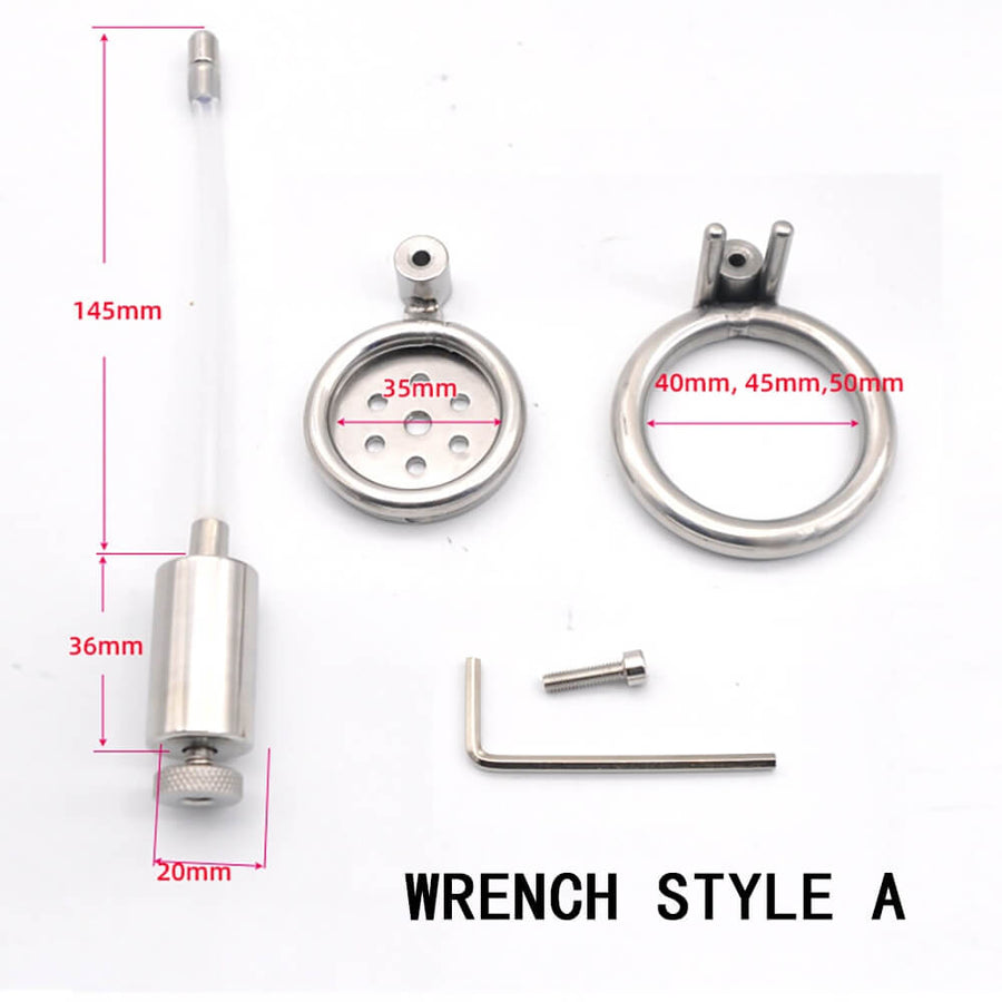 Urethral Inverted Chastity Cage - Wrench Version, gallery view 3