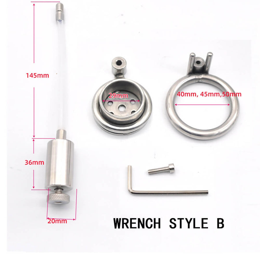 Urethral Inverted Chastity Cage - Wrench Version, gallery view 5