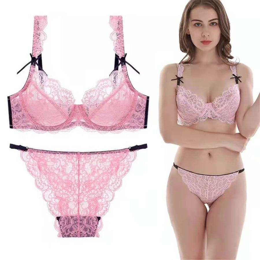 Vicky Pink Sissy Bra Set product view