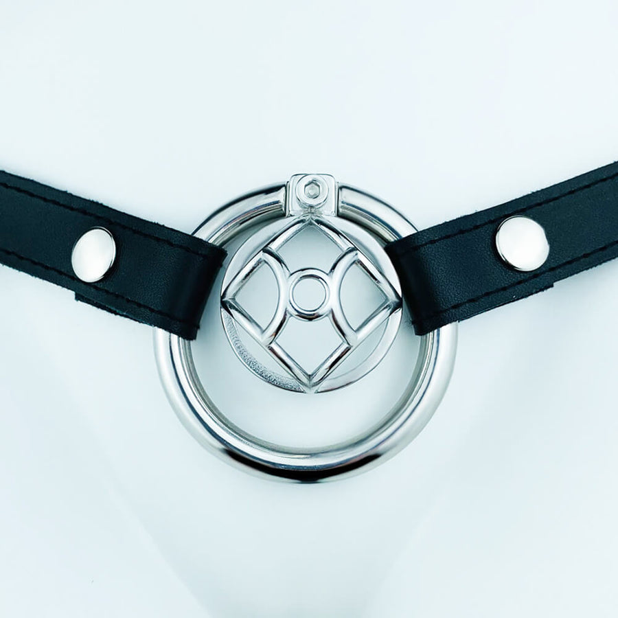 No Escape Chastity Cock Cage with Belt, gallery view 8